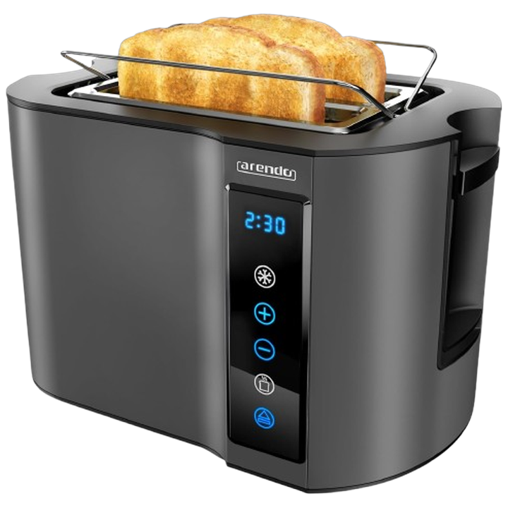 Arendo Touch Toaster – 2-Schlitz aus Edelstahl