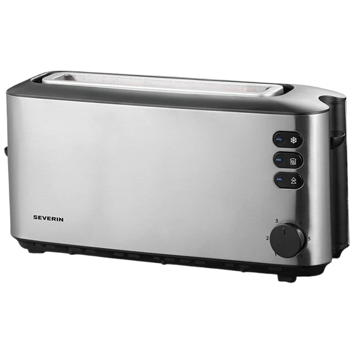 Severin Automatik-Langschlitztoaster AT 2515 – Langschlitz aus Edelstahl